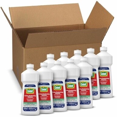 Comet Creme Deodorizing Cleanser - 32 oz (2 lb) - 10 / Carton - White