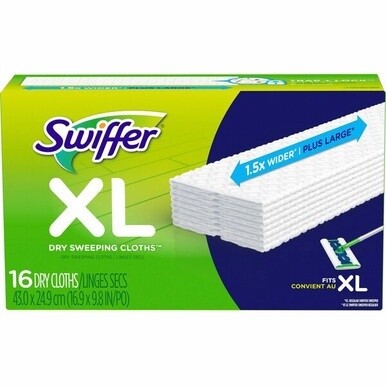 Swiffer Sweeper XL Dry Sweeping Cloths - White - 16 Per Box - 1Each