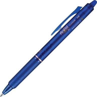 FriXion Ball Clicker 1.0mm Retract Gel Pen - Bold Pen Point - 1 mm Pen Point Size - Refillable - Retractable - Blue Gel-based Ink - 1 Dozen