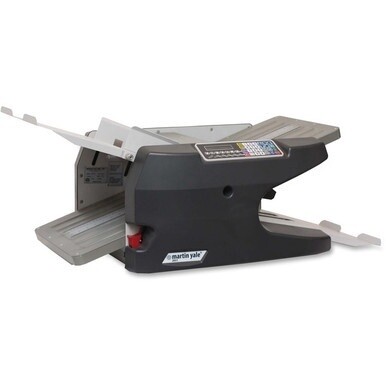 Martin Yale Premier SmartFold Electronic Folding Machine - 15000 Sheets/Hour - Z Fold, Double Parallel Fold, Half-fold, Gate Fold, Engineering Fold (AKA short Z), Letter Fold - Charcoal