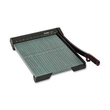 Premier Heavy-Duty Wood Series Paper Trimmers - 1 x Blade(s)Cuts 20Sheet - 15&quot; Cutting Length - Straight Cutting - 4.3&quot; Height x 17&quot; Width x 24&quot; Depth - Wood Base, Steel Blade - Green