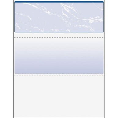 DocuGard Security Business Checks - Letter - 8 1/2&quot; x 11&quot; - 24 lb Basis Weight - Smooth - 500 / Ream - Erasure Protection, Watermarked - Marble Blue