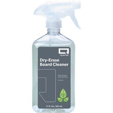 Quartet Whiteboard Cleaning Spray - 17 fl oz - Used as Stain Remover, Ink Remover, Ghost Remover, Dust Remover, Dirt Remover - Non-toxic, Ghost Resistant, Stain Resistant, Non-toxic, Low Odor - White 