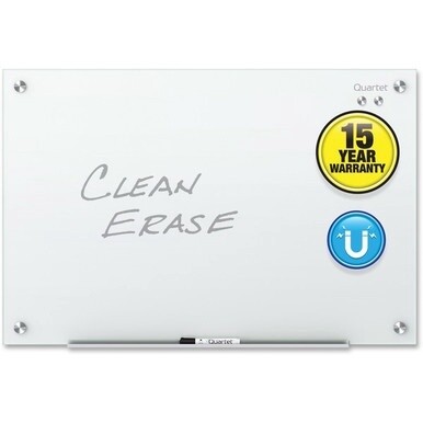 Quartet Infinity Glass Dry-Erase Whiteboard - 24" (2 ft) Width x 18" (1.5 ft) Height - White Tempered Glass Surface - Horizontal/Vertical - Magnetic - 1 Each