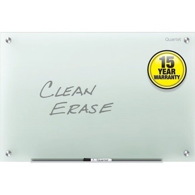 Quartet Infinity Glass Dry-Erase Whiteboard - 24&quot; (2 ft) Width x 18&quot; (1.5 ft) Height - Frost Tempered Glass Surface - Horizontal/Vertical - 1 Each