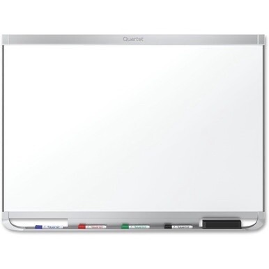 Quartet Prestige 2 Dry-Erase Board - 96&quot; (8 ft) Width x 48&quot; (4 ft) Height - White Porcelain Surface - Silver Aluminum Frame - Horizontal - Magnetic - 1 Each - TAA Compliant