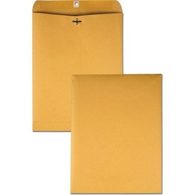 Quality Park 10 x 13 Clasp Envelopes in Dispenser Box - Clasp - #97 - 10&quot; Width x 13&quot; Length - 28 lb - Clasp - 250 / Box - Kraft