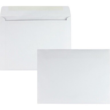 Quality Park 10 x 13 Booklet Envelopes with Open Side - Catalog - #13 - 10&quot; Width x 13&quot; Length - 24 lb - Gummed - 100 / Box - White