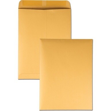 Quality Park 9 x 12 Heavyweight Catalog Mailing Envelopes - Catalog - #10 1/2 - 9&quot; Width x 12&quot; Length - 28 lb - Gummed - Kraft - 250 / Box - Brown