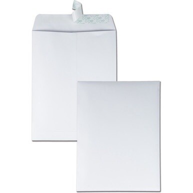 Quality Park 9-1/2 x 12-1/2 Catalog Mailing Envelopes with Redi-Strip&amp;reg; Self-Seal Closure - Catalog - #12 1/2 - 9 1/2&quot; Width x 12 1/2&quot; Length - 28 lb - Peel &amp; Seal - Wove - 100 / Box - White