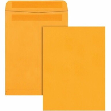 Quality Park 9 x 12 Catalog Mailing Envelopes with Redi-Seal&amp;reg; Self-Seal Closure - Catalog - #10 1/2 - 9&quot; Width x 12&quot; Length - 28 lb - Self-sealing - Kraft - 250 / Box - Kraft