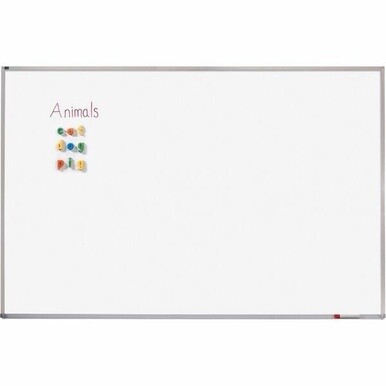 Quartet Porcelain Magenetic Whiteboard - 36&quot; (3 ft) Width x 48&quot; (4 ft) Height - White Porcelain Surface - Silver Aluminum Frame - Horizontal - Magnetic - 1 Each