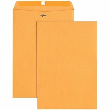 Quality Park 10 x 15 Heavy-Duty Clasp Envelope - Clasp - #98 - 10&quot; Width x 15&quot; Length - 32 lb - Clasp - Kraft - 100 / Box - Brown