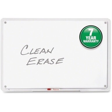 Quartet iQ Whiteboard - 35.5&quot; (3 ft) Width x 22.5&quot; (1.9 ft) Height - White Surface - Clear, Translucent Frame - Horizontal/Vertical - 1 Each