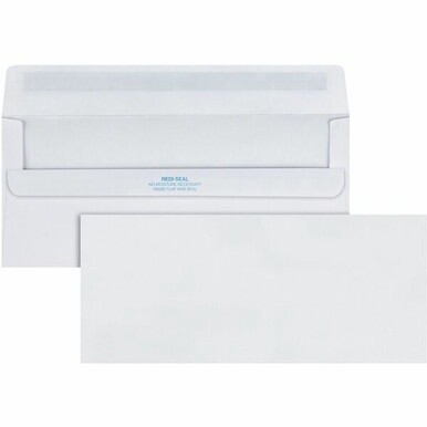 Quality Park No. 10 Business Envelopes with Self Seal Closure - Business - #10 - 4 1/8&quot; Width x 9 1/2&quot; Length - 24 lb - Self-sealing - 500 / Box - White
