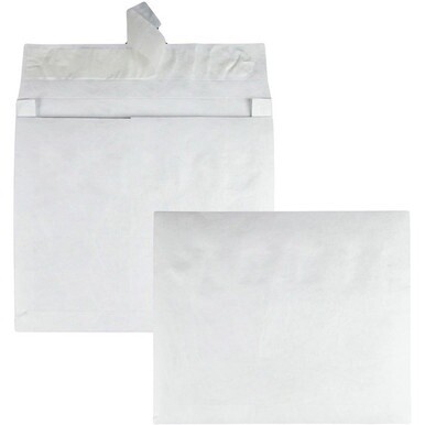 Survivor&amp;reg; 10 x 13 x 2 DuPont Tyvek Expansion Mailers with Self-Seal Closure - Expansion - 10&quot; Width x 13&quot; Length - 2&quot; Gusset - 14 lb - Peel &amp; Seal - Tyvek - 100 / Carton - White