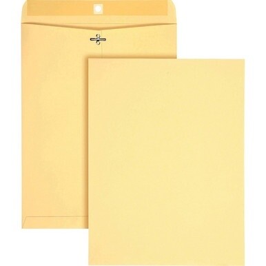 Quality Park 10 x 13 Heavy-Duty Clasp Envelopes - Clasp - #97 - 10&quot; Width x 13&quot; Length - Clasp/Gummed Flap - 100 / Box