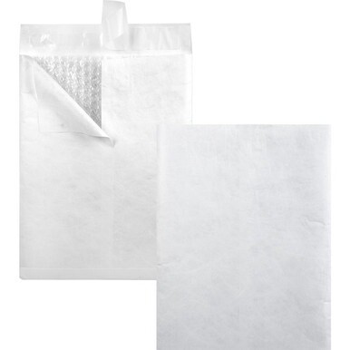 Quality Park Survivor Plus Tyvek Bubble Mailers - Bubble - 9&quot; Width x 12&quot; Length - Self-sealing - Tyvek - 25 / Box - White