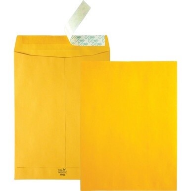 Quality Park 9 x 12 Catalog Mailing Envelopes with Redi-Strip&amp;reg; Self Seal Closure - Catalog - 9&quot; Width x 12&quot; Length - 24 lb - Peel &amp; Seal - Kraft - 250 / Carton - Brown Kraft