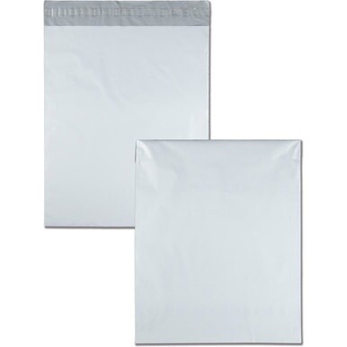 Quality Park White Poly Mailing Envelopes - Catalog - 14&quot; Width x 17&quot; Length - Self-sealing - Polypropylene - 100 / Pack - White