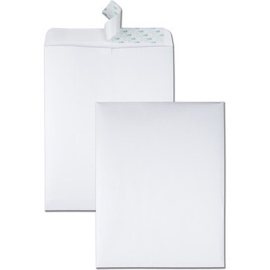 Quality Park 10 x 13 Catalog Envelopes with Redi-Strip&amp;reg; Closure - Catalog - #13 1/2 - 10&quot; Width x 13&quot; Length - 28 lb - Peel &amp; Seal - Wove - 100 / Box - White