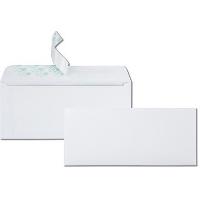 Quality Park No. 10 Business Envelopes with Redi-Strip&amp;reg; Self-Seal Closure - Business - #10 - 4 1/8&quot; Width x 9 1/2&quot; Length - 24 lb - Peel &amp; Seal - Wove - 500 / Box - White