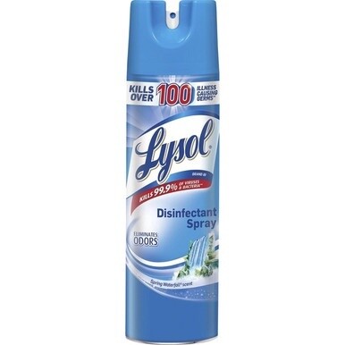 Lysol Spring Waterfall Disinfectant Spray - 19 fl oz (0.6 quart) - Waterfall Scent - 1 Each