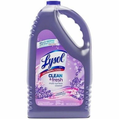 Lysol Clean/Fresh Lavender Cleaner - For Multi Surface - 144 fl oz (4.5 quart) - Clean &amp; Fresh Lavender Orchid Scent - 1 Each - Purple