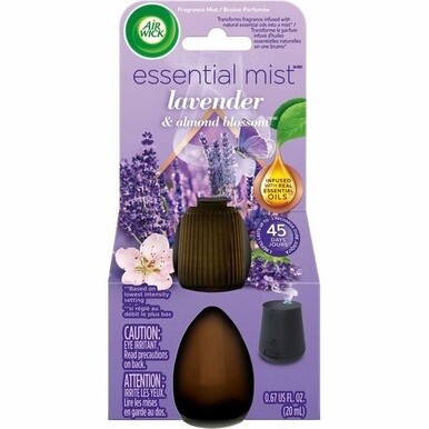 Air Wick Essential Mist Scented Diffuser Oil Refill - Oil - 0.7 fl oz (0 quart) - Lavender &amp; Almond Blossoms - 45 Day - 1 Each - Long Lasting