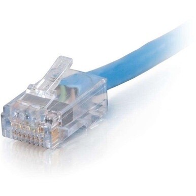 C2G 1 ft Cat6 Non Booted Plenum UTP Unshielded Network Patch Cable - Blue - 1 ft Category 6 Network Cable for Network Device - First End: 1 x RJ-45 Network - Male - Second End: 1 x RJ-45 Network - Mal