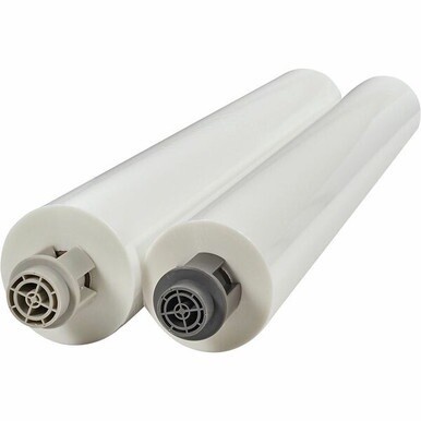 GBC EZ Load Gray End Cap Laminating Roll Film - Laminating Pouch/Sheet Size: 27&quot; Width x 500 ft Length x 1.50 mil Thickness - Glossy - for Classroom - Clear - 2 / Carton