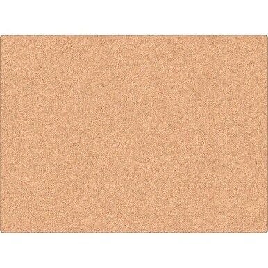U Brands Cork Canvas Bulletin Board - 23" X 17" , Natural Cork Surface - Self-healing, Durable, Mounting System, Tackable, Frameless - 1 Each