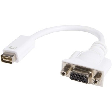 StarTech.com Mini DVI to VGA Video Cable Adapter for Macbooks and iMacs - Connect an Apple mini DVI-equipped computer to a VGA monitor. - mini dvi to vga cable - mini dvi to vga adapter - macbook vga 