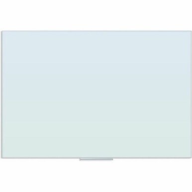 U Brands Floating Glass Dry Erase Board - 47&quot; (3.9 ft) Width x 70&quot; (5.8 ft) Height - Frosted White Tempered Glass Surface - Rectangle - Horizontal/Vertical - 1 Each