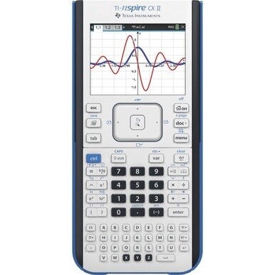 Texas Instruments Nspire CX II Graphing Calculator - Rechargeable - Battery Powered - 2&quot; x 7.3&quot; x 11.8&quot; - Gray - 1 Each