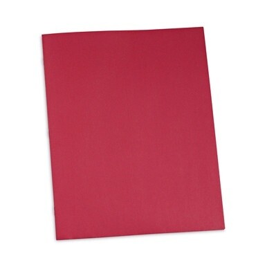 Two-Pocket Portfolios with Tang Fasteners, 0.5&quot; Capacity, 11 x 8.5, Red, 25/Box