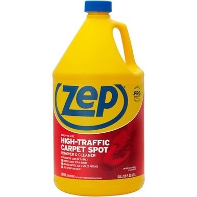 Zep High-Traffic Carpet Spot Remover &amp; Cleaner - 128 fl oz (4 quart) - 1 Each - Deodorize - Red