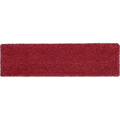 Rubbermaid Commercial Adaptable Flat Mop Microfiber Pad - 19.5&quot; Length x 5.5&quot; Depth - MicroFiber - Red - 1Each