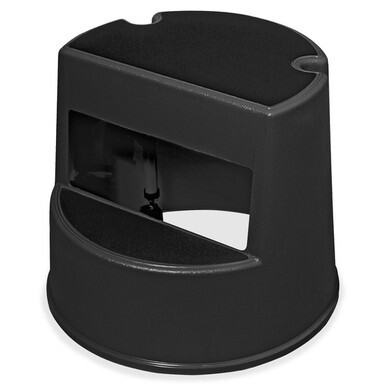 Rubbermaid Commercial Mobile Two-Step Stepstool - 350 lb Load Capacity - 16&quot; x 16&quot; x 13&quot; - Black