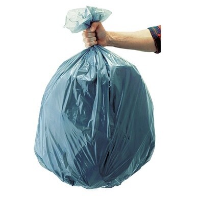 Linear Low Density Can Liners, 55 gal, 1.3 mil, 39.5&quot; x 48&quot;, Gray, 100/Carton