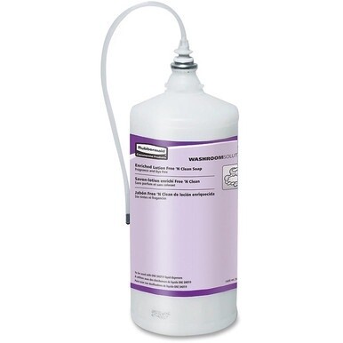 Rubbermaid Commercial One Shot Dispenser Lotion Soap Refill - 54 fl oz (1597 mL) - Kill Germs - Skin, Hand - Fragrance-free, Dye-free, Disposable, Chemical Resistant - 4 / Carton