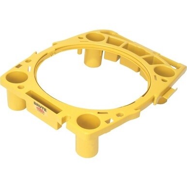 Rubbermaid Commercial Brute Rim Caddy - x 26.5&quot; Width x 6.8&quot; Depth x 32.5&quot; Height - Yellow - 1 Each
