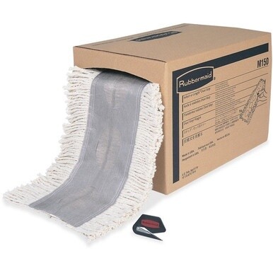 Rubbermaid Commercial Continuous Roll Dust Mop - 5&quot; Width x 40&quot; Length - Cotton - 1 / Carton