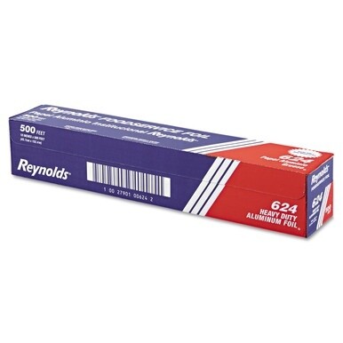 Heavy Duty Aluminum Foil Roll, 18&quot; x 500 ft, Silver