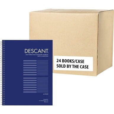 Roaring Spring Descant Music Book 11&quot;x8.5&quot; - 32 Sheets - 64 Pages - Spiral Bound - Stave, College Ruled - 60 lb Basis Weight - Letter - 8 1/2&quot; x 11&quot; - 0.25&quot; x 8.5&quot; x 11&quot; - Ivory Paper - Black Binding 