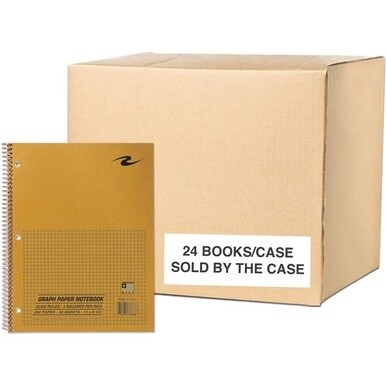 Roaring Spring Graph Paper Notebook - 50 Sheets - 100 Pages - Printed - Spiral Bound - Both Side Ruling Surface - 3 Hole(s) - 20 lb Basis Weight - 75 g/m&amp;#178; Grammage - 11&quot; x 8 1/2&quot; - 0.30&quot; x 8.5&quot; x