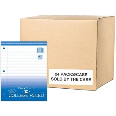 Roaring Spring College Ruled Filler Paper - 200 Sheets - 400 Pages - Printed - Both Side Ruling Surface - Red Margin - 3 Hole(s) - 15 lb Basis Weight - 56 g/m&amp;#178; Grammage - 11&quot; x 8 1/2&quot; - 0.60&quot; x 8