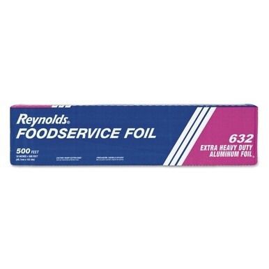 Extra Heavy-Duty Aluminum Foil Roll, 18&quot; x 500 ft, Silver