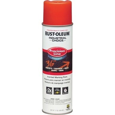 Rust-Oleum Industrial Choice Precision Line Marking Paint - 17 fl oz - 1 Each - Alert Orange