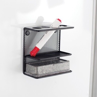 Onyx Mesh Marker Holder - 2.5&quot; x 5.3&quot; x 5.3&quot; x - Steel Wire Mesh - 1 Each - Black
